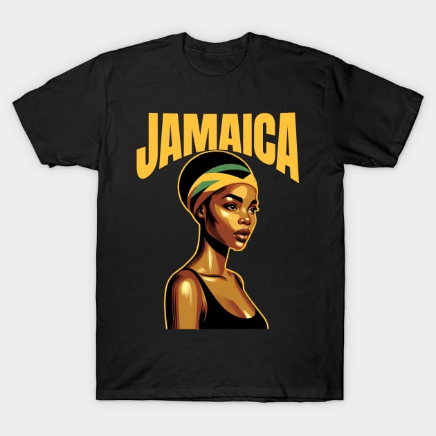 Jamaica Flag Pride T-Shirt by Merchweaver